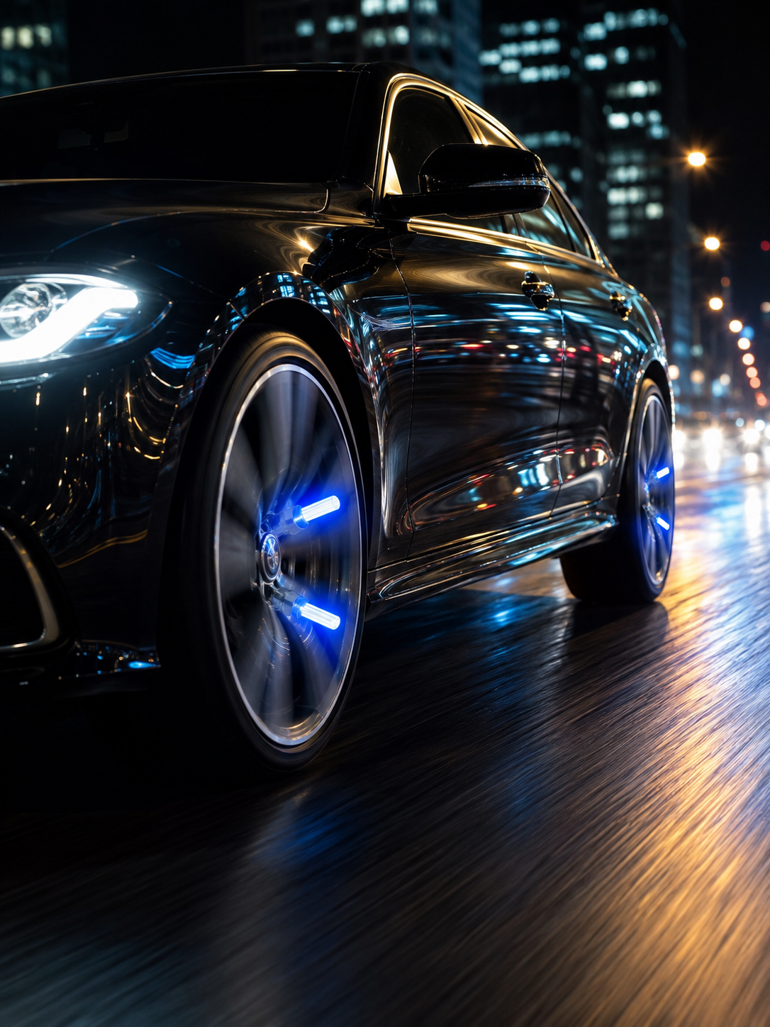 Araç Sibop Işığı 4'lü Set Otomatik Yanan LED Lastik Aksesuarı