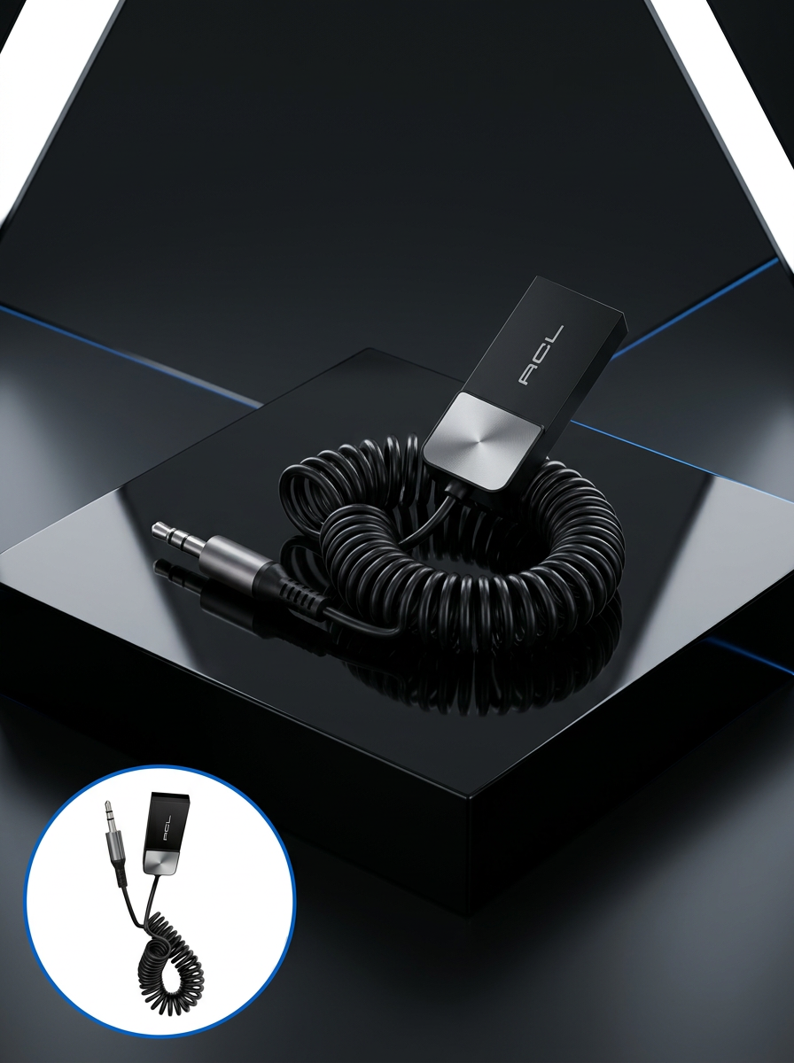 Araç ve Ev Ses Sistemleri İçin Bluetooth AUX Adaptörü