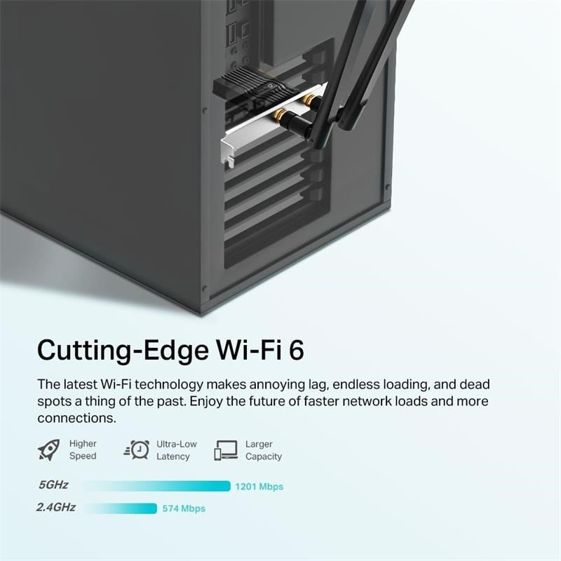 ARCHER TX20E AX1800 WIFI6 BLUETOOTH 5.2 PCIE ADAPTOR