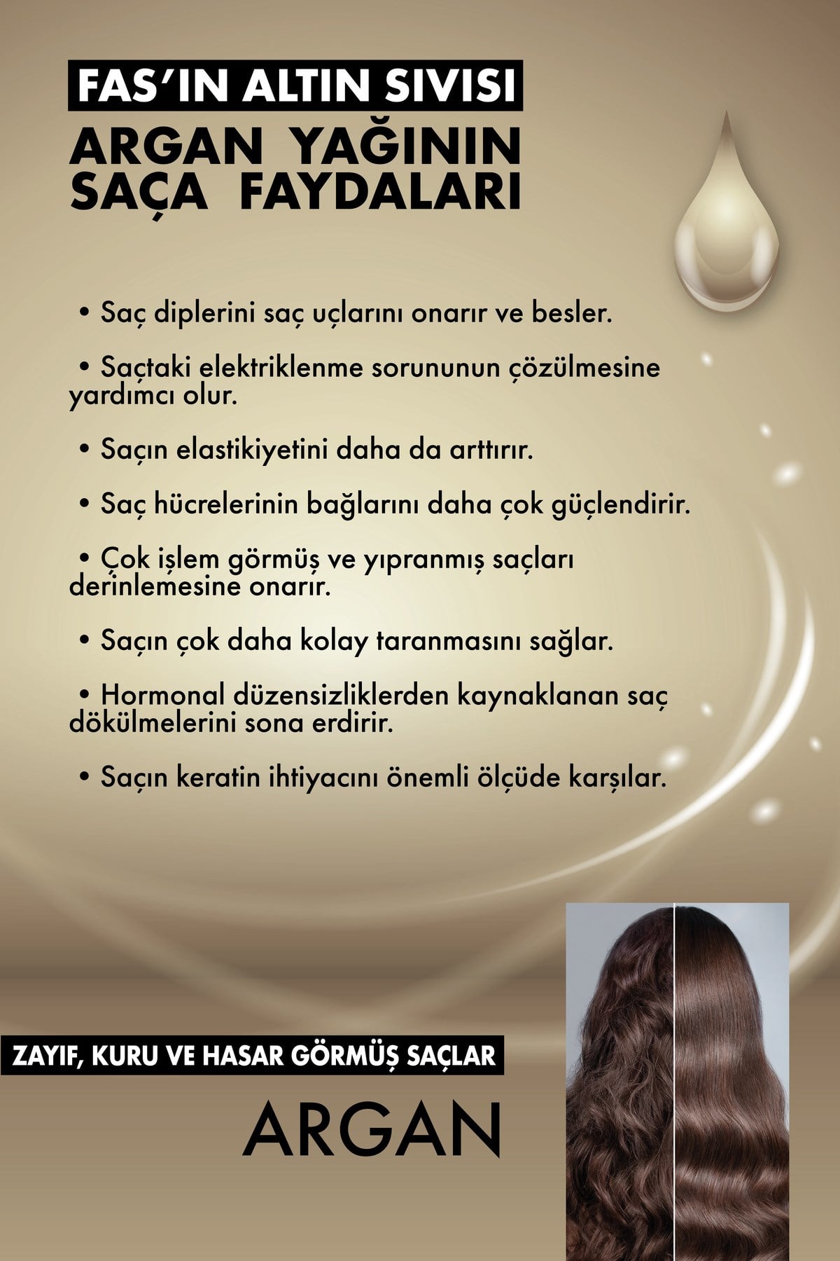 Argan Saç Maskesi 500 Ml