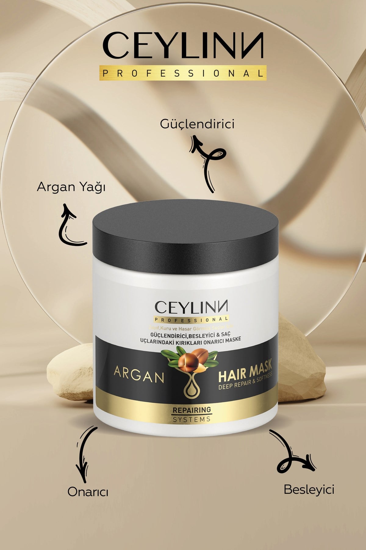 Argan Saç Maskesi 500 Ml