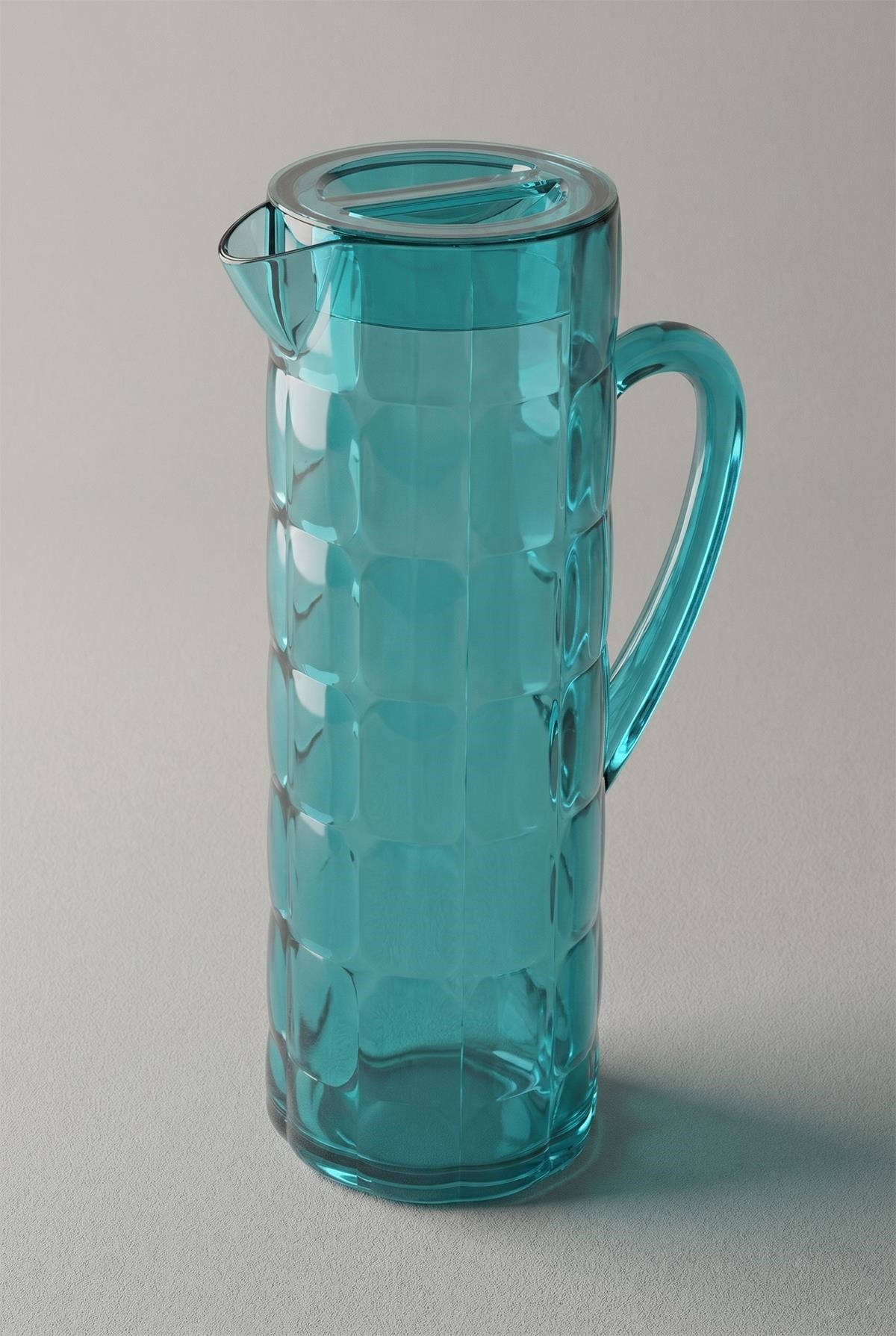 Arkilik Allegra 1,5 Lt Aquamarin Sürahi (Buzdolabı Kapak Rafına Sığar)