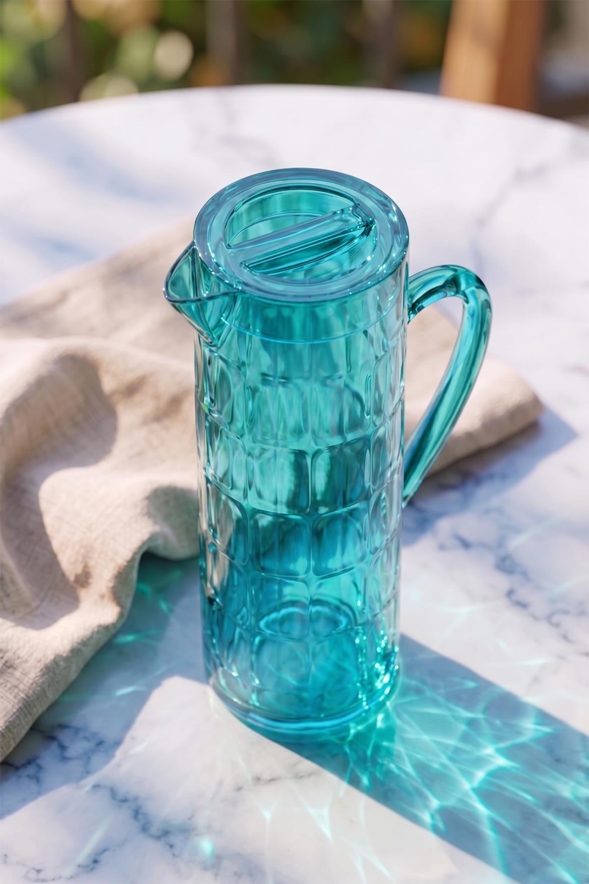 Arkilik Allegra 1,5 Lt Aquamarin Sürahi (Buzdolabı Kapak Rafına Sığar)