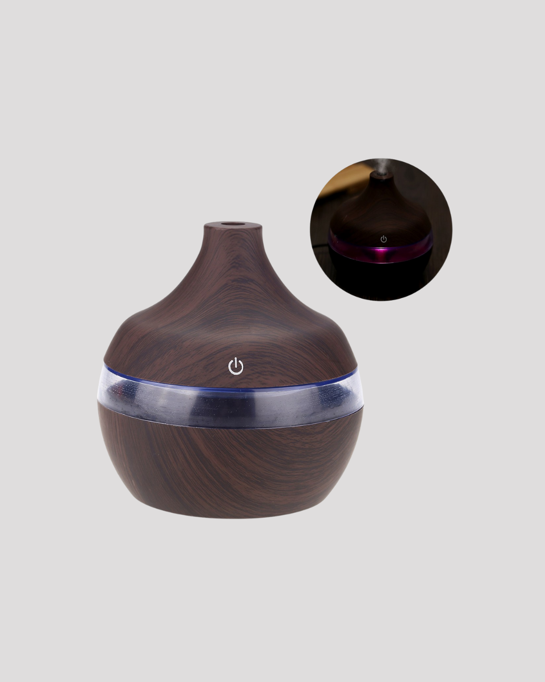 Aromaterapi Uyumlu 300 ml LED Işıklı Oda Kokusu Difüzörü