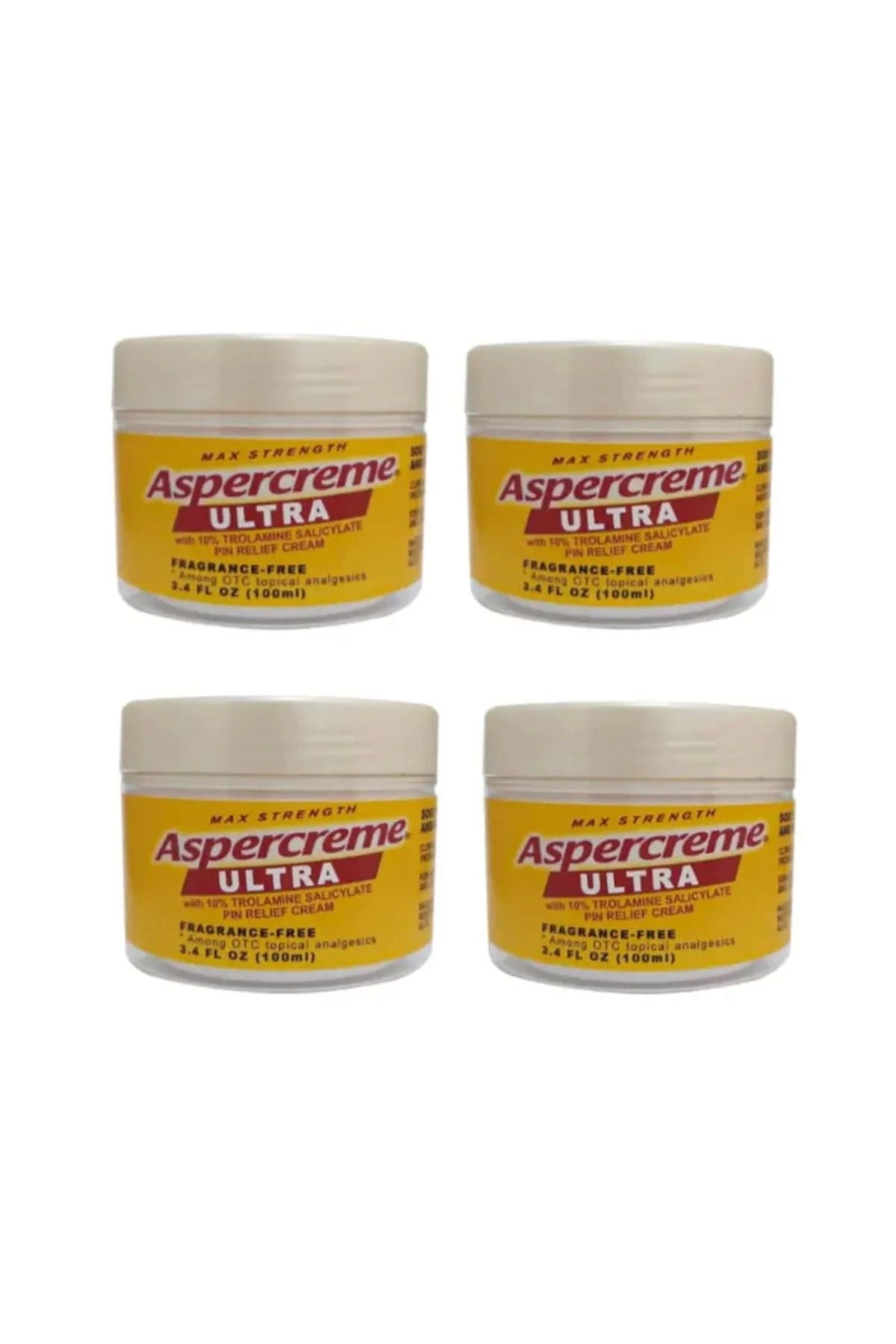 Aspercreme Ultra  Masaj Kremi 100 ml X 4 Adet