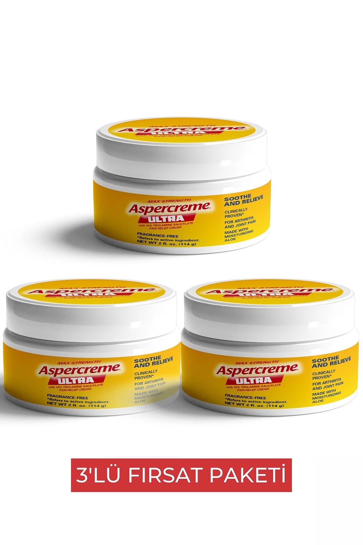 Aspercreme Ultra Masaj Kremi  3 Adet
