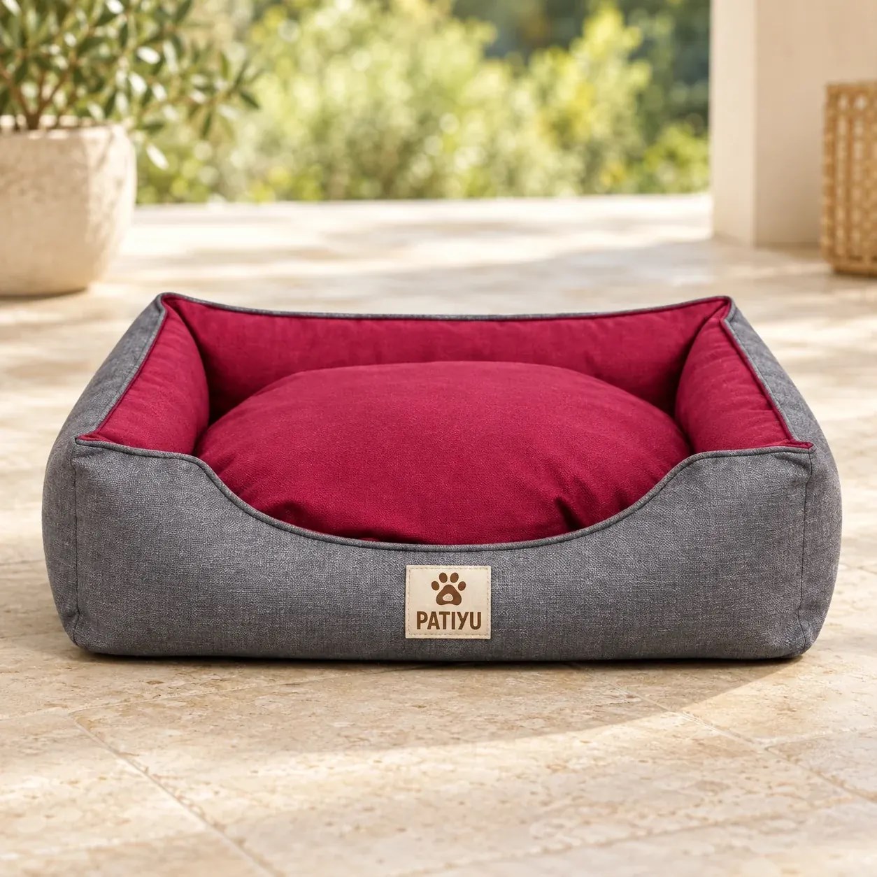 Aura Premium Yatak - Bordo / Medium