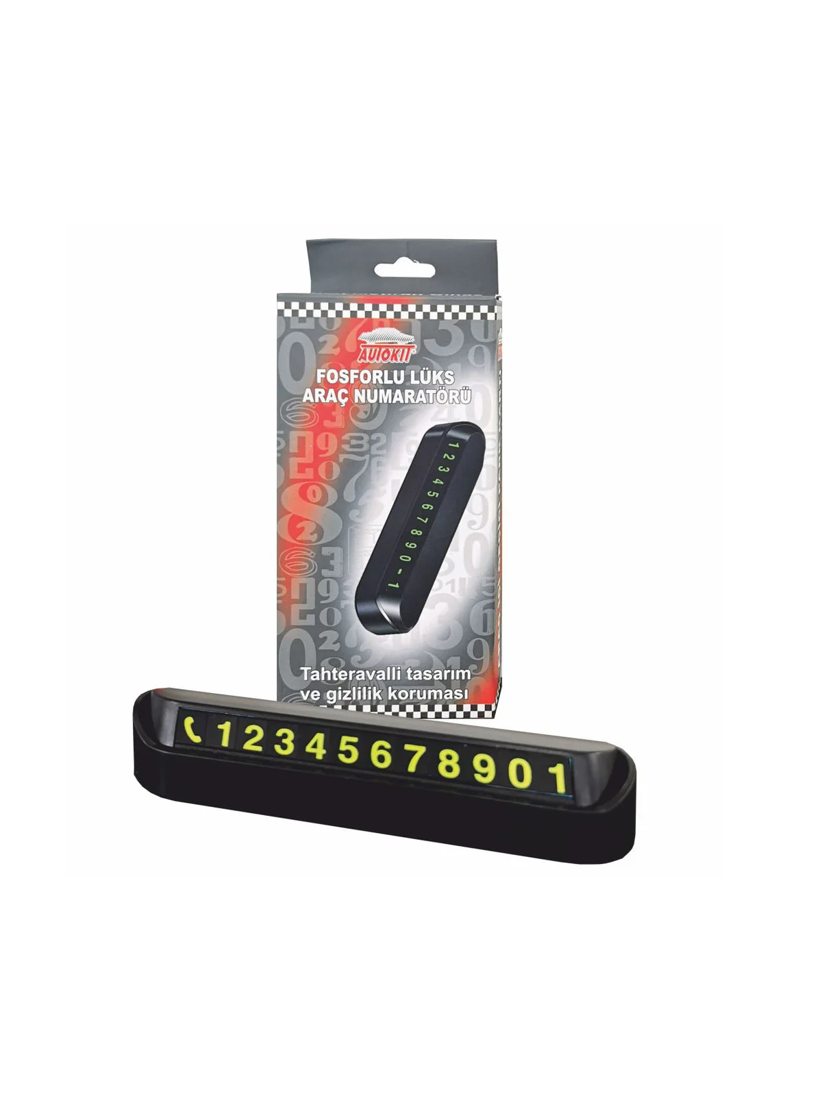 Autokit Fosforlu Lüks Araç Numeratörü