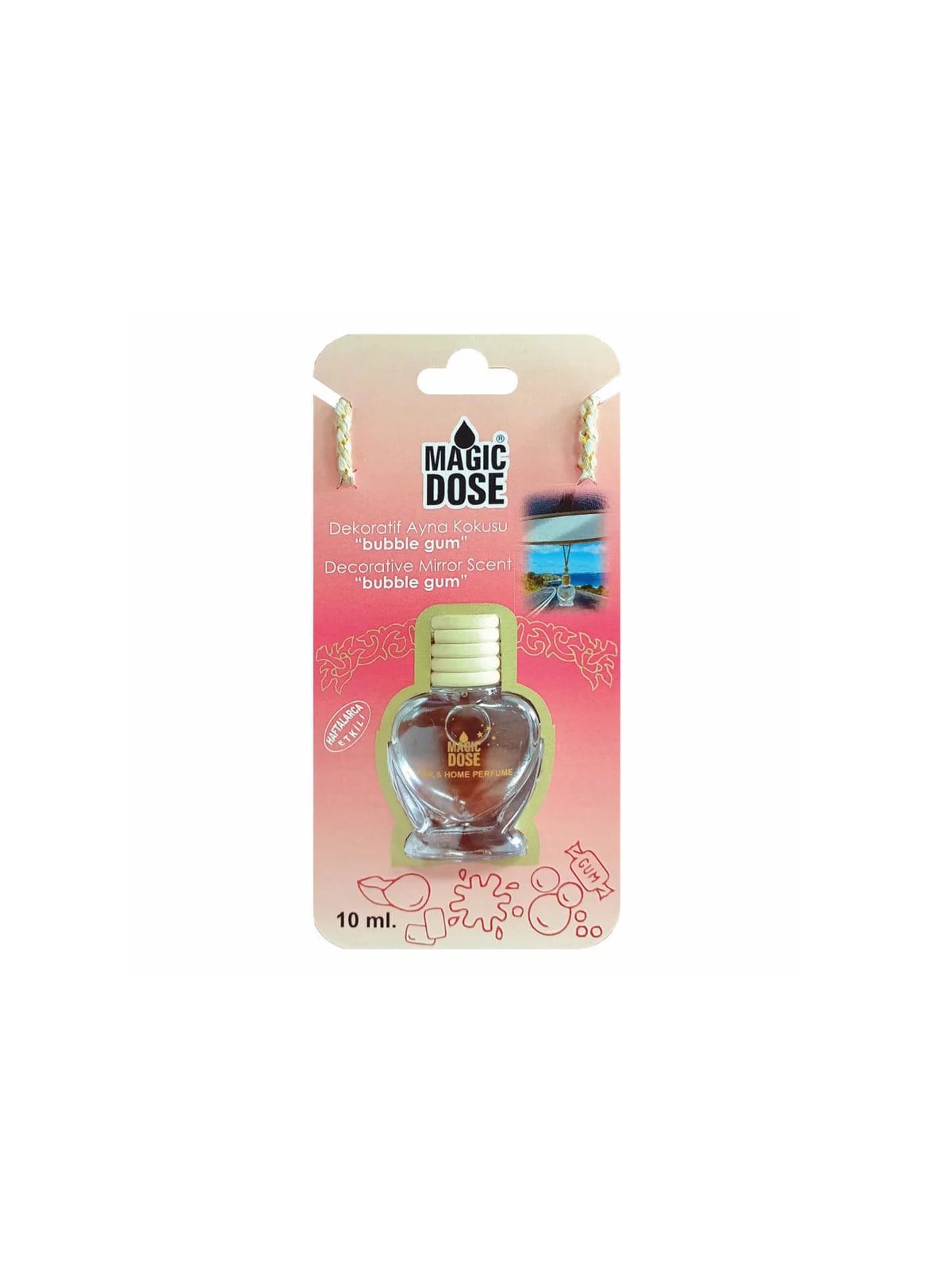 Autokit Magic Dose Dekoratif Ayna Kokusu Buble Gun 10ml