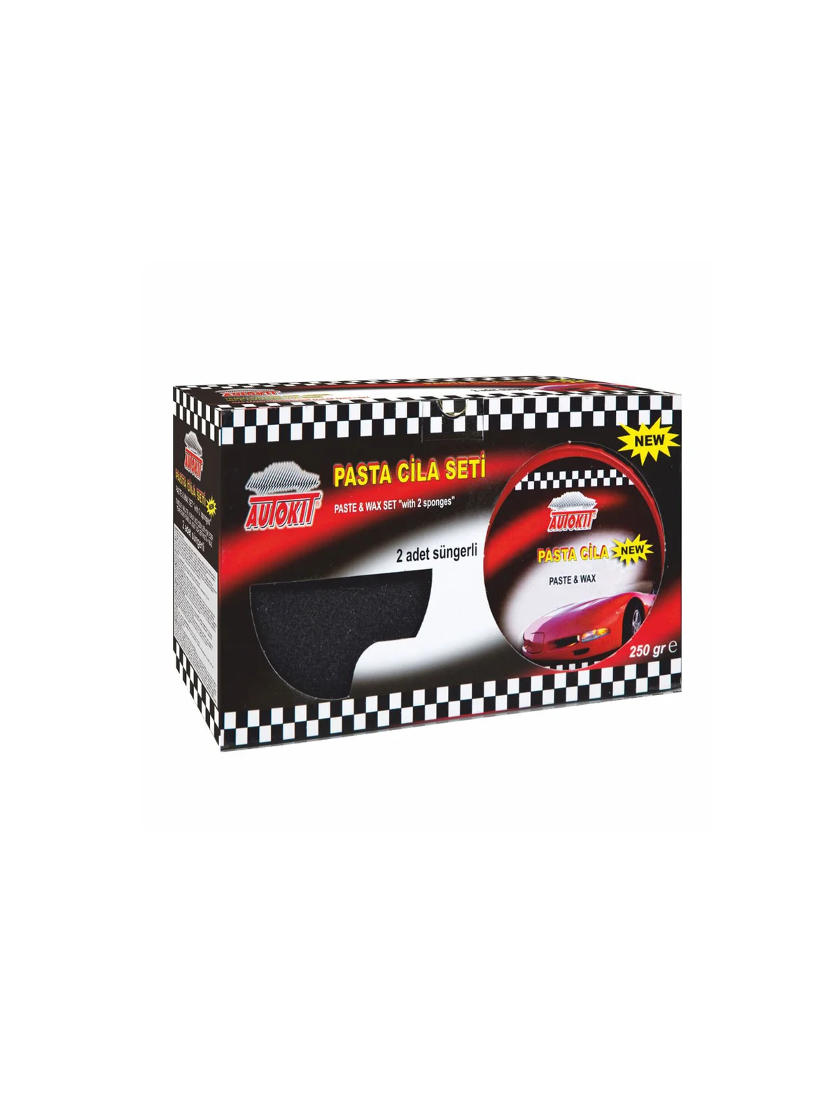 Autokit Pasta Cila 300 gr 2 Adet Sünger Set
