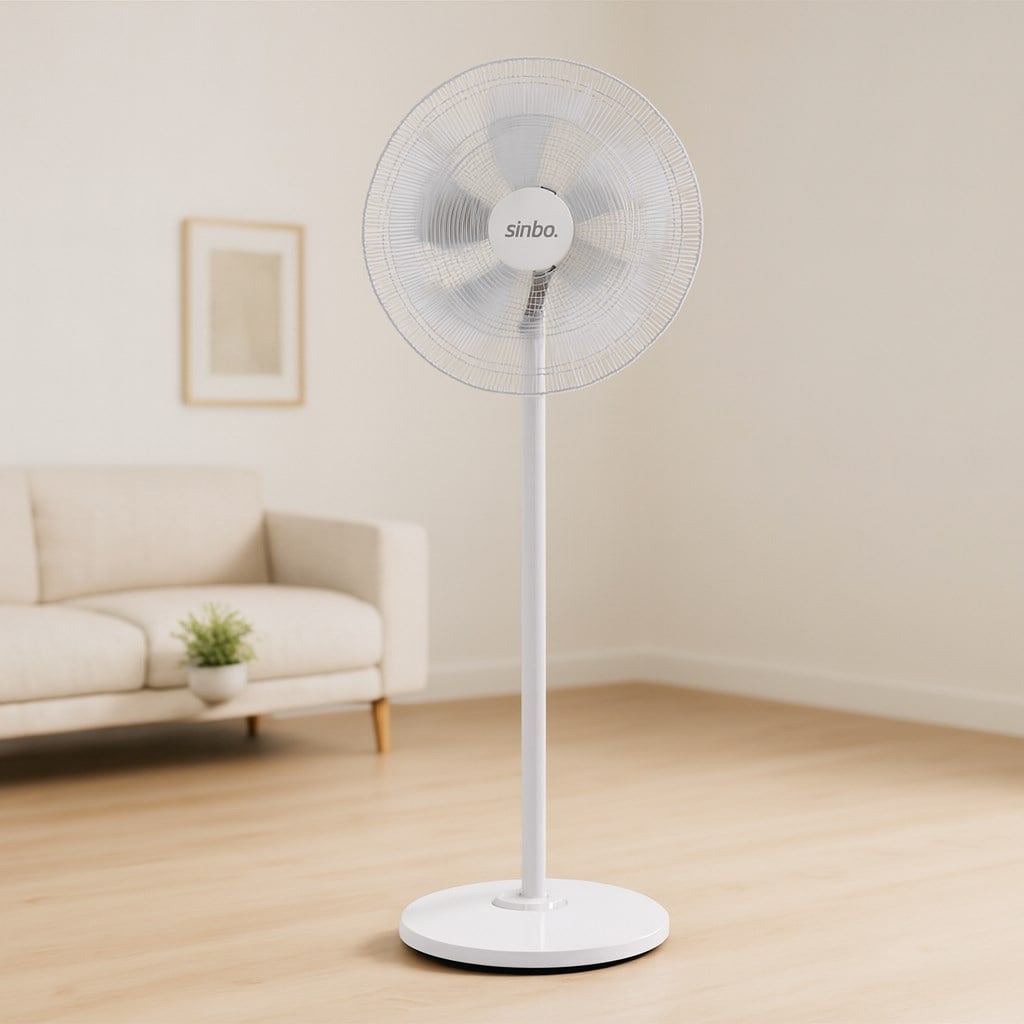 Ayaklı vantilatör 5 kanat 18 (yaklaşık 45 cm) Sessiz 3 Kademe 140 cm