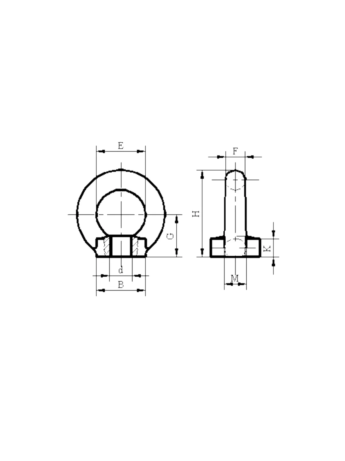 Aybolt Dişi 18 mm  DIN 582