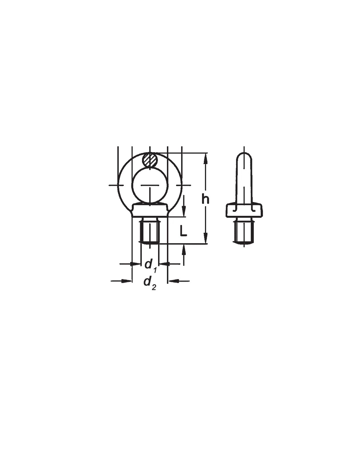 Aybolt Erkek 6 mm  DIN 580