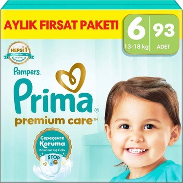 Aylık Fırsat Paketi 6 Numara Bebek Bezi 93 Adet