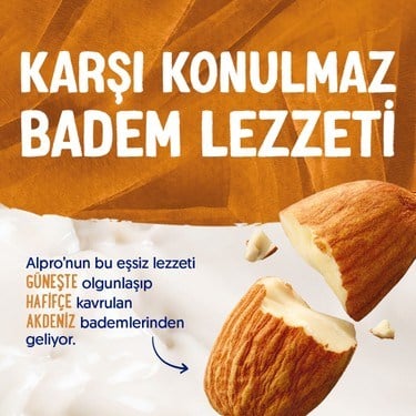 Badem Sütü 4x1 L Vegan Laktozsuz Besin