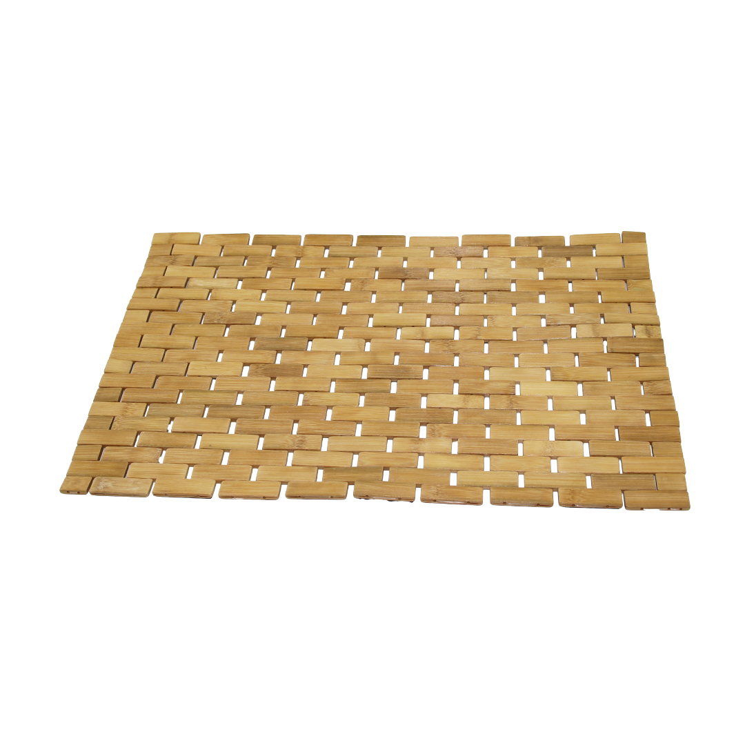 Bambu Ahşap Kaymaz Banyo Paspası 42x62 cm