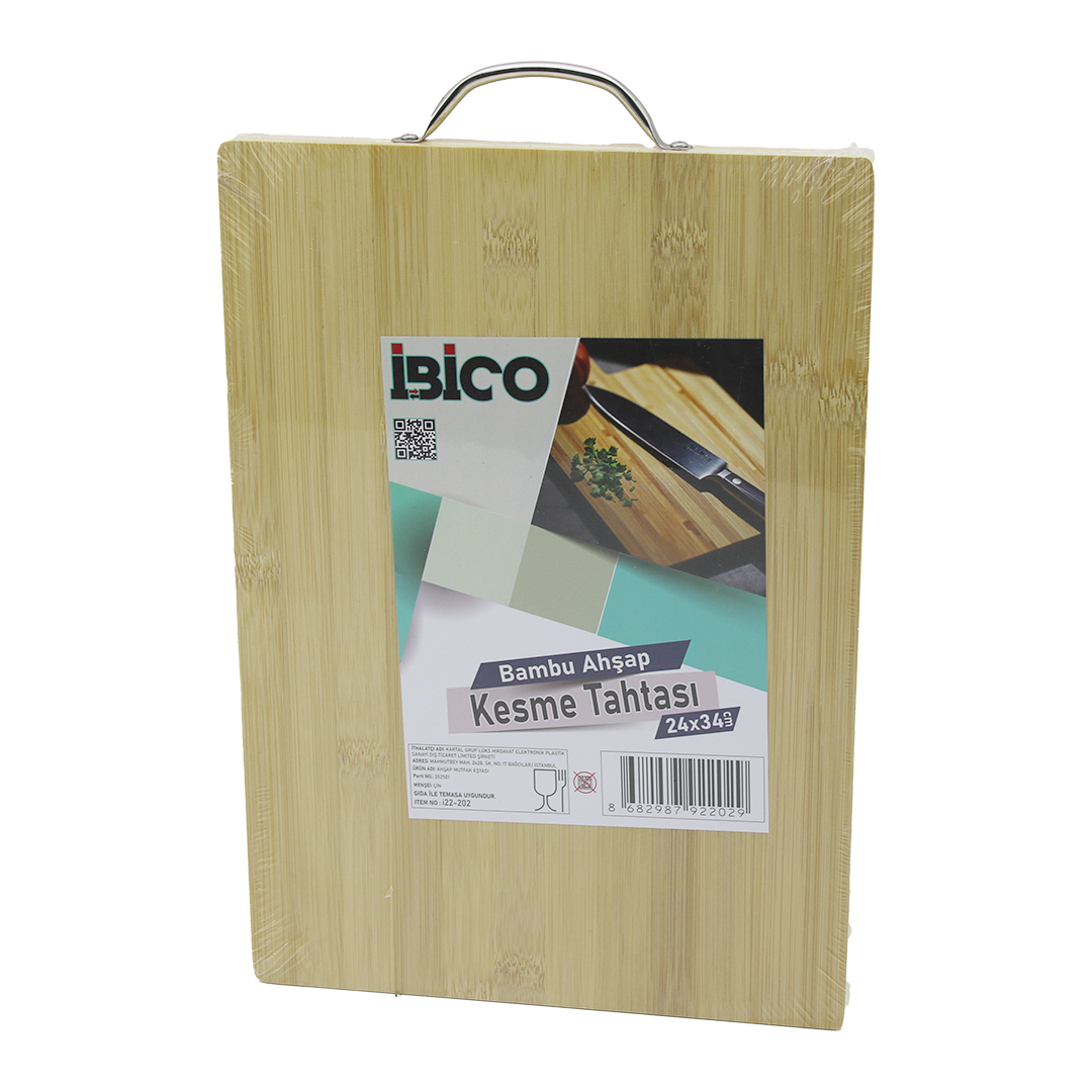 Bambu Kesme Panosu 24x34x1.7 cm - Metal Kulplu
