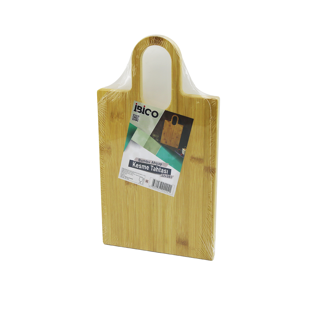 Bambu Kesme Tahtası Oval Kulplu 20x37 cm