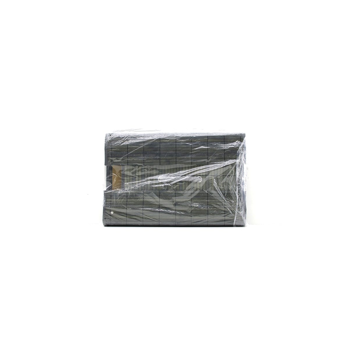 Bambu Kirli Çamaşır Sepeti 35x50 cm - Yuvarlak Kapaklı Gri