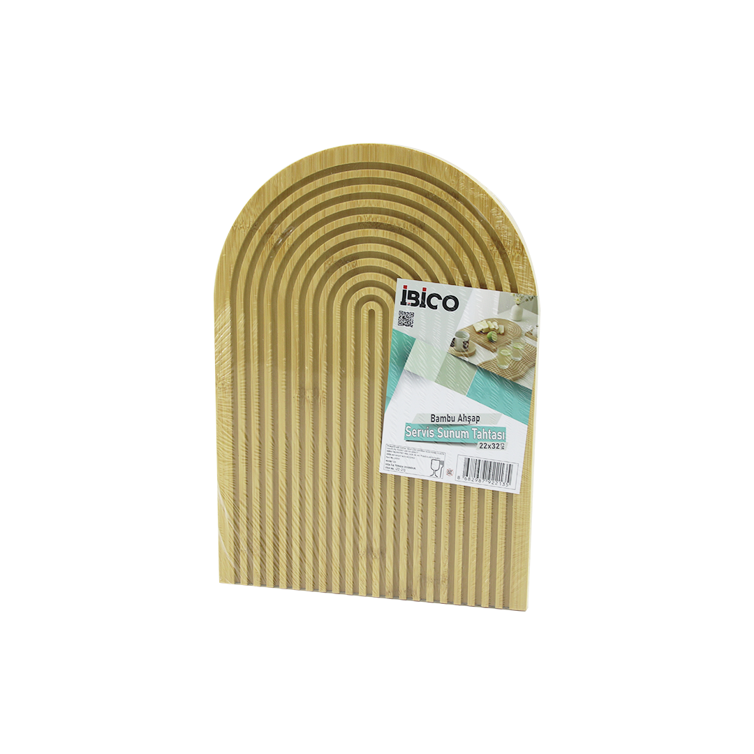 Bambu Servis Tepsisi Sunum Tahtası 22x32 cm (Çift Taraflı)