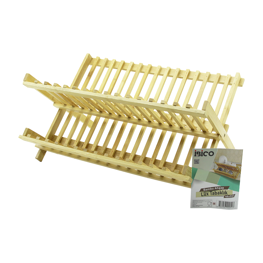 Bambu Tezgah Üstü Bulaşıklık ve Tabaklık 46x33 cm