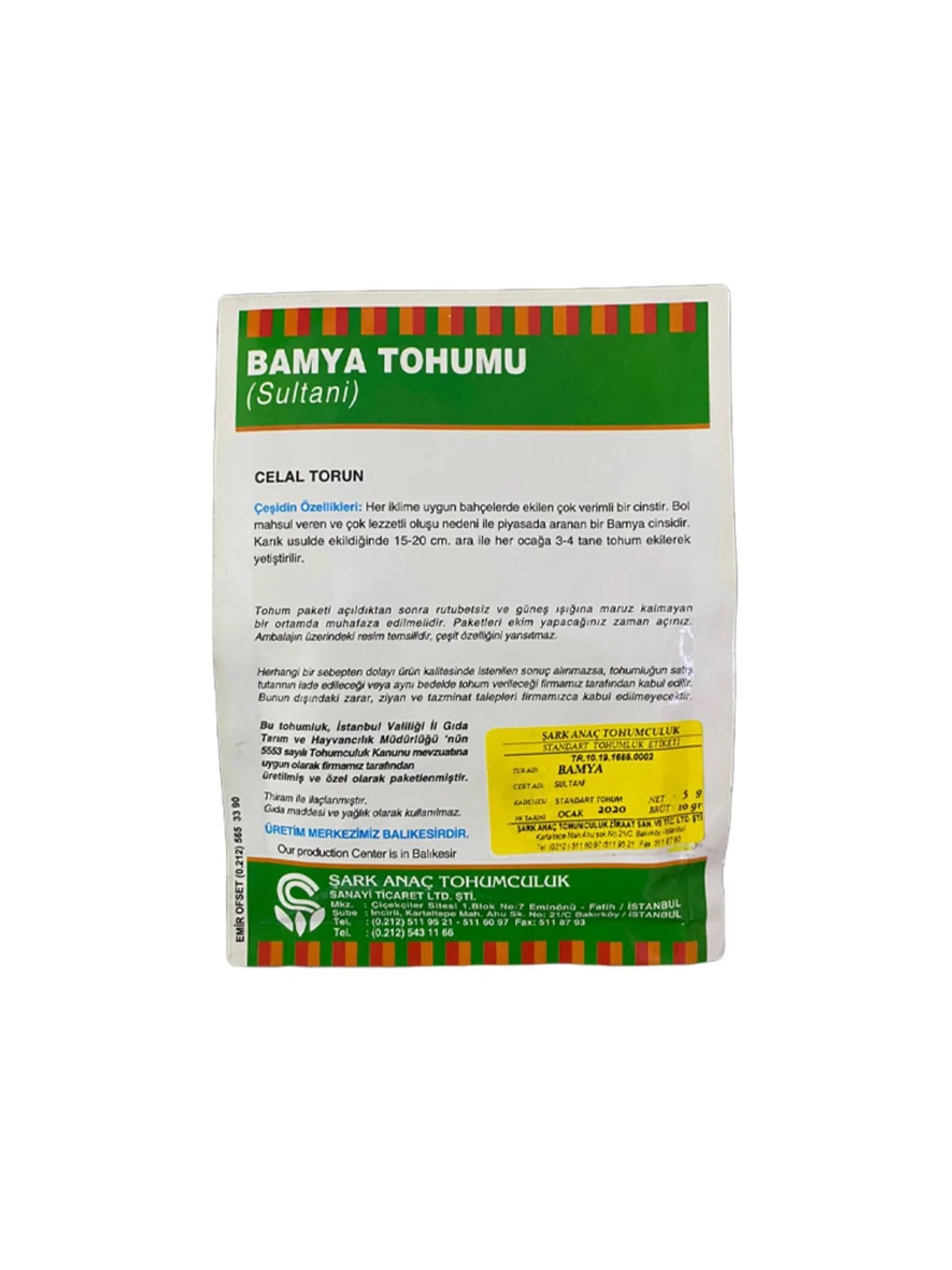 Bamya Tohumu