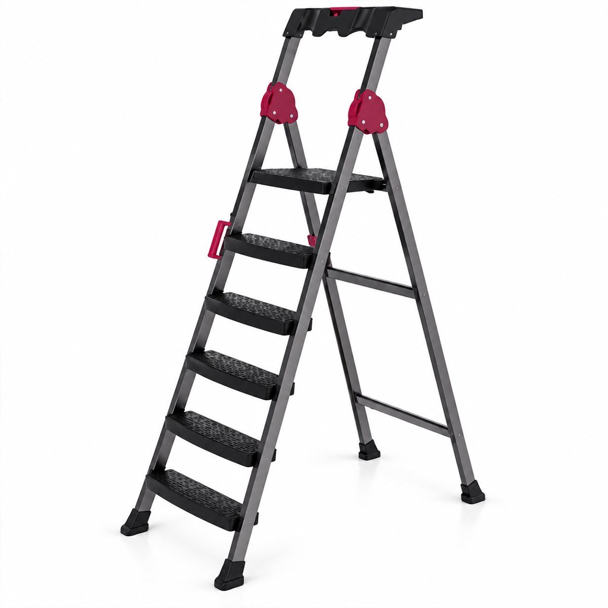 Basamaklı Metal Merdiven 5+1 150 kg