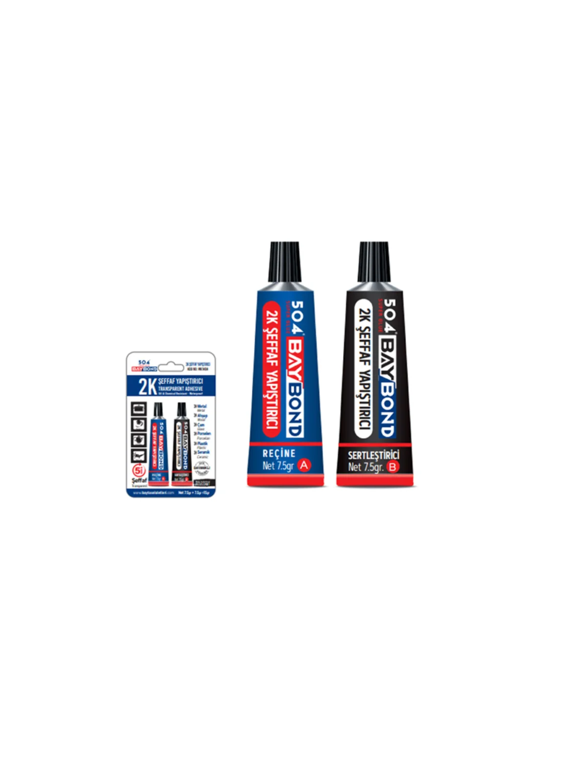 BAYBOND Çelik Yapıştırıcı Şeffaf MK1404