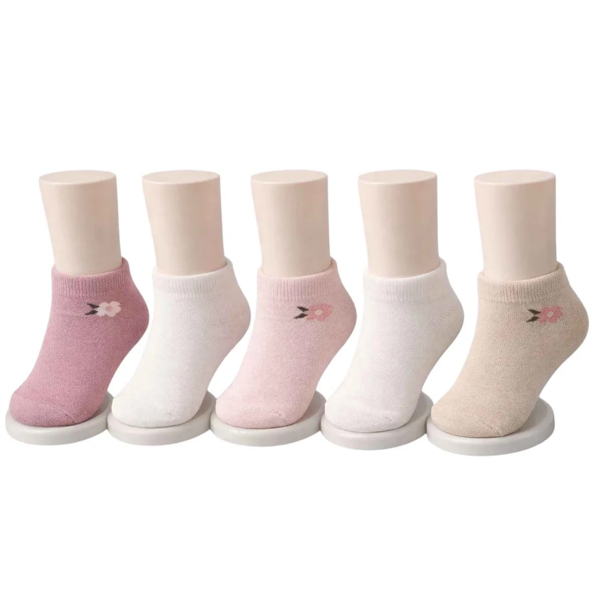 Bebek ve Kız Çocuk Pamuklu Patik Çorap 5'li Set | %88 Pamuk, İnce Burun Dikişli, Yumuşak ve Rahat, 0-12 Ay - 5-6 Yaş