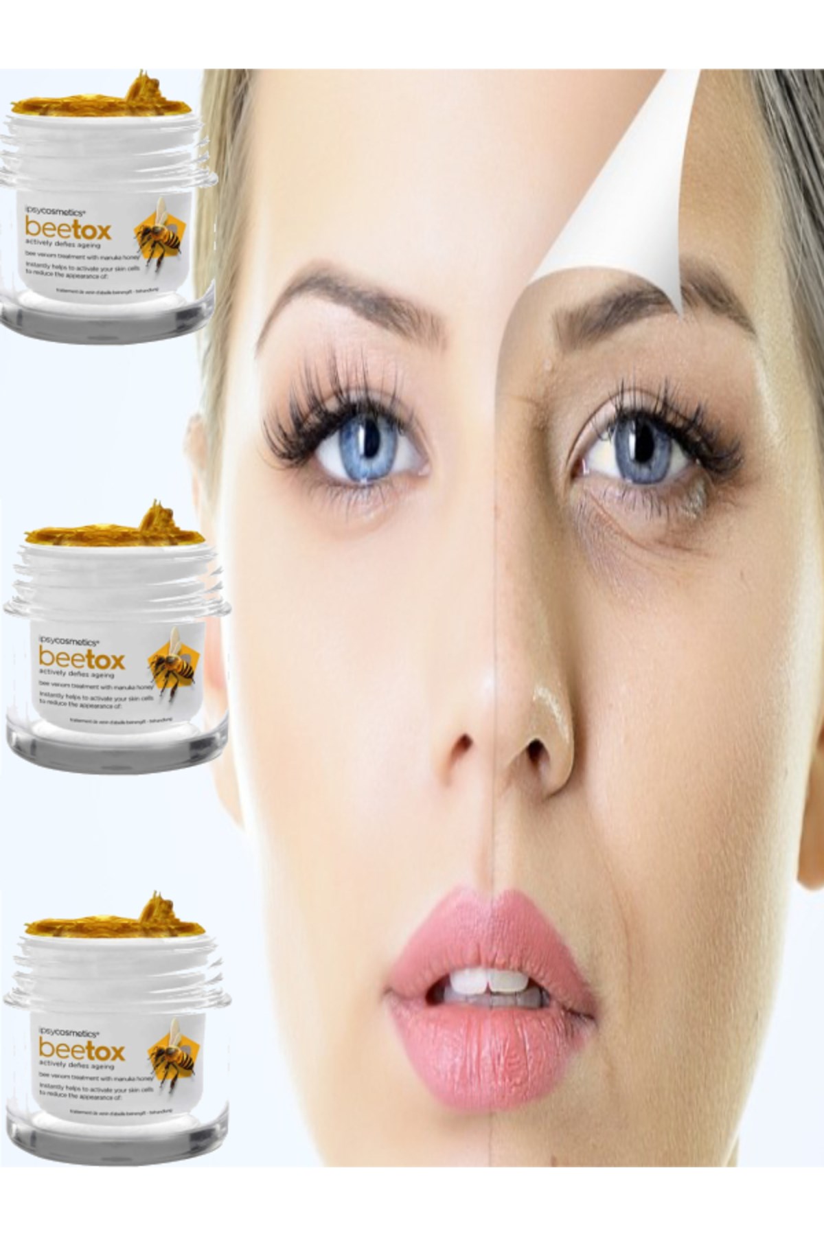 Bee Tox Kırışıklık Karşıtı Arı Zehri Kremi 100 Ml X 2Adet