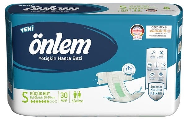 Belbantlı Yetişkin Hasta Bezi - S - 120 Adet, 4 Paket