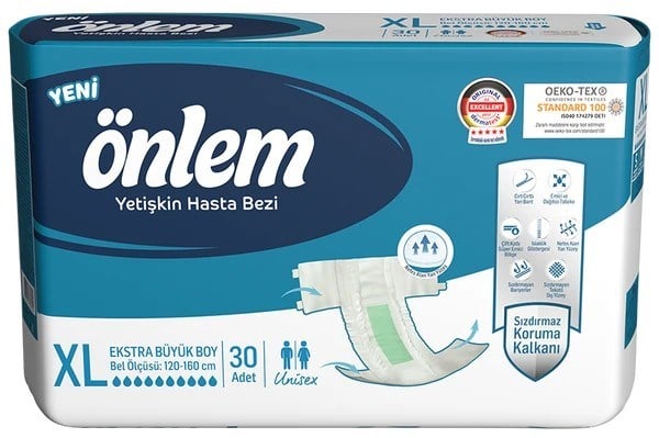 Belbantlı Yetişkin Hasta Bezi - XL - 120 Adet, 4 Paket