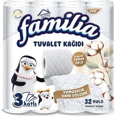 Beyaz 32 Rulo 3 Katlı Tuvalet Kağıdı