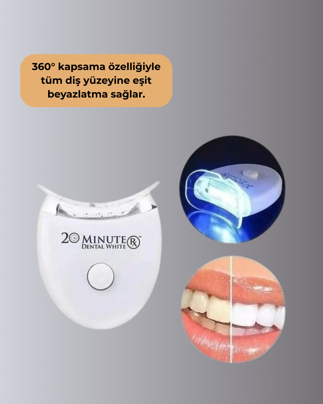 Beyazlatma Kalemli LED Diş Parlatma Seti