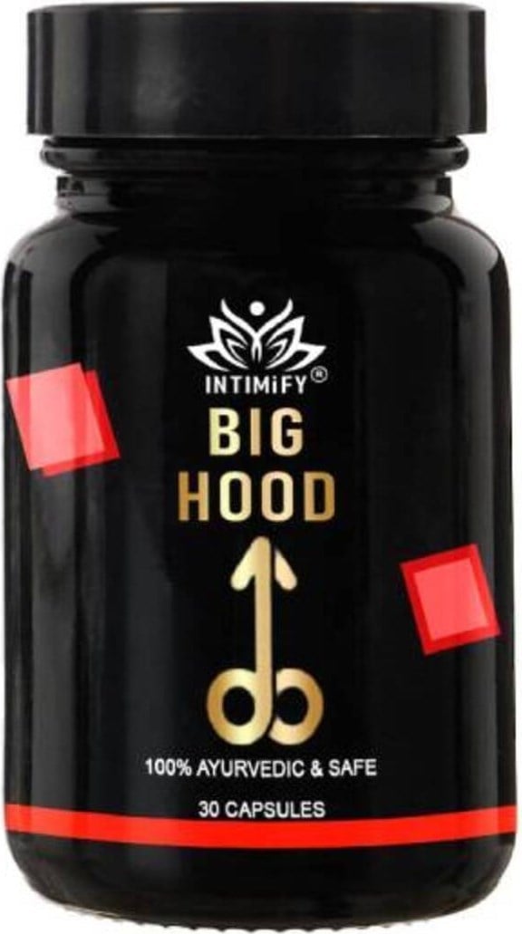 Big Hood Erkekler Için Özel Bölge Büyütücülü Takviye 30lı x 1 Ad.+Erosel Masaj Yağı