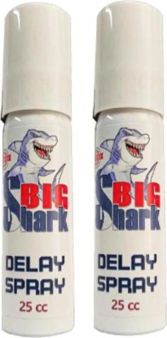 Big Shark Del.ay Erkeklere Zamanlayıcı Yeni Formülü Bakım ve Masaj Sprayı 25 cc x 2 Adet