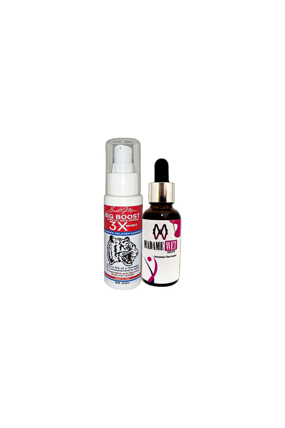 Bigboost Erkeğe 3xEffect Krem 50 ml + Yanında 1 Şişe MadameWet Canlandırıcı İçecek