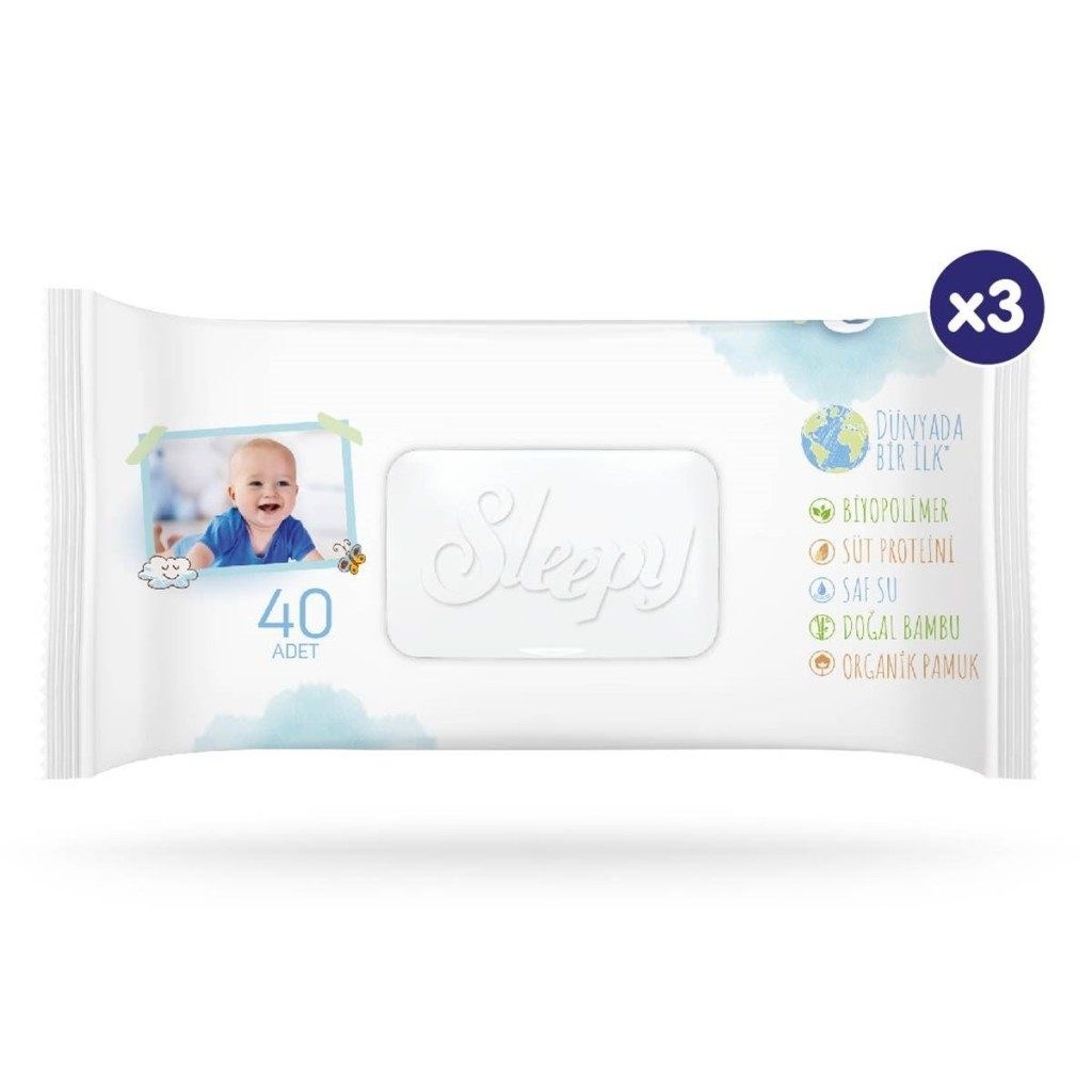 Bio Natural Islak Havlu Mendil 3x40 120 Yaprak