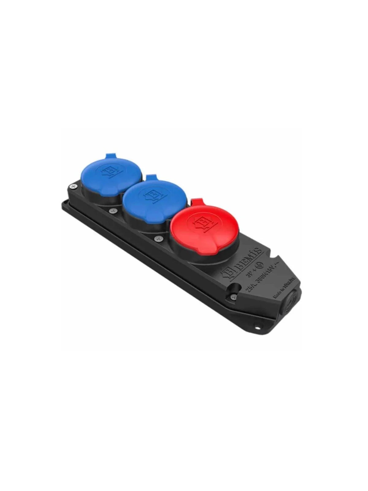 BK6-2504-4613 Trifaze 3'lü Duvar Priz 1 Trifaze 2 Monofaze