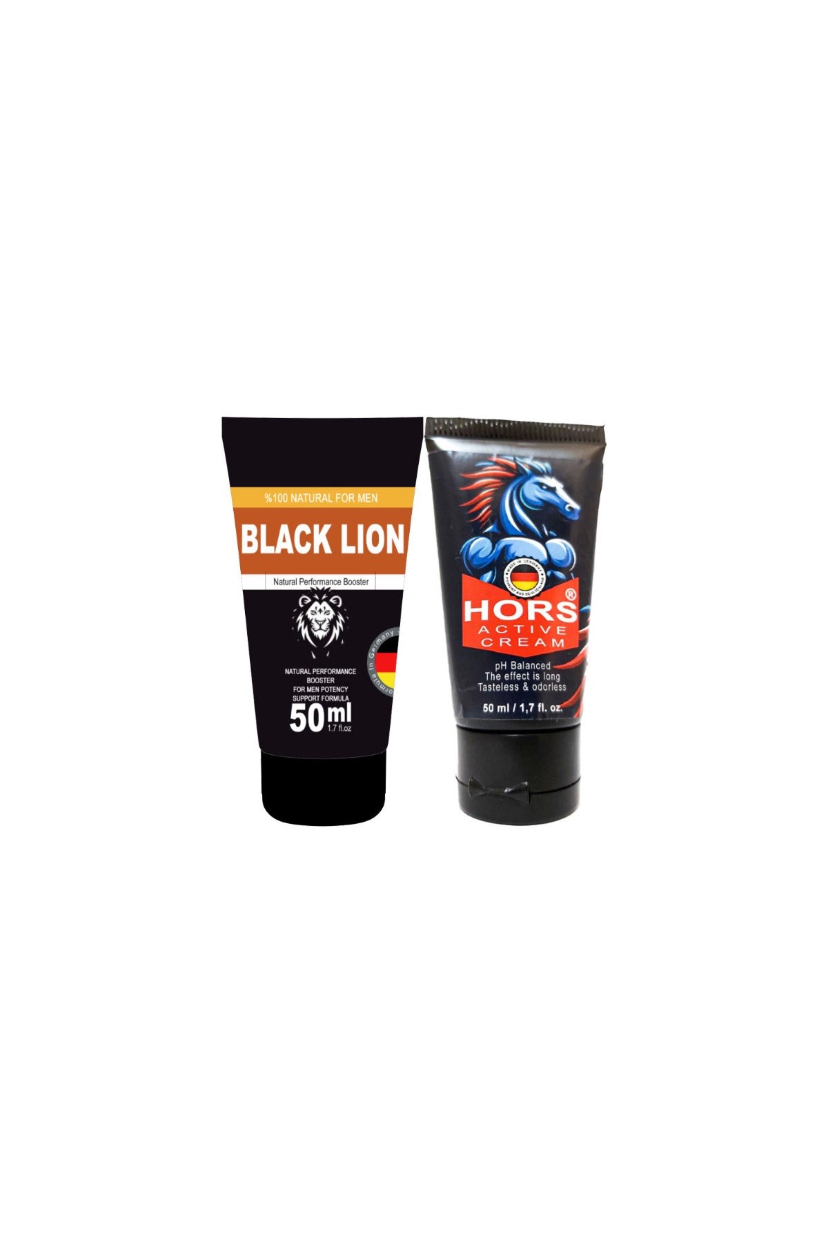 Black Lion Booster 50 ml + Hors Active Cream 50 ml / Erkeklere Özel Katılaştırıcı Krem Seti