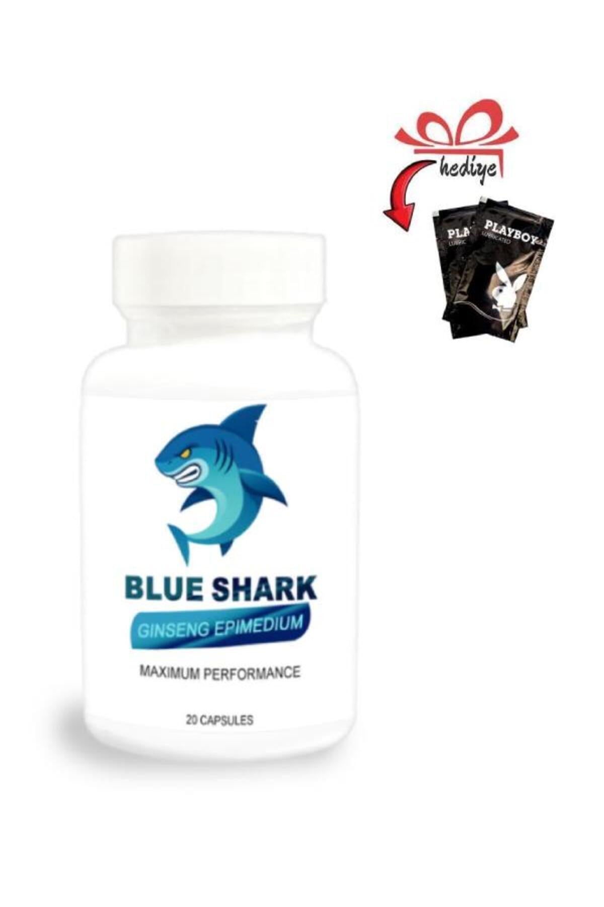 Blue Shark Ginseng&Epimedium Erkekler İçin Destekleyici 20'li x 1 adet + Kayganlaştırıcıyla