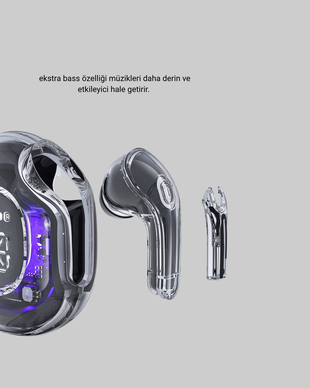 Bluetooth 5.3 TWS Kulaklık Gürültü Engelleyici Üçlü Mikrofonlu Ergonomik Tasarım