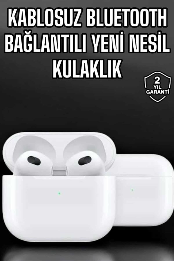 Bluetooth Kulaklık 3.Nesil Kablosuz Uzun Pil Ömrü Dokunmatik Kontrol Yeni Nesil