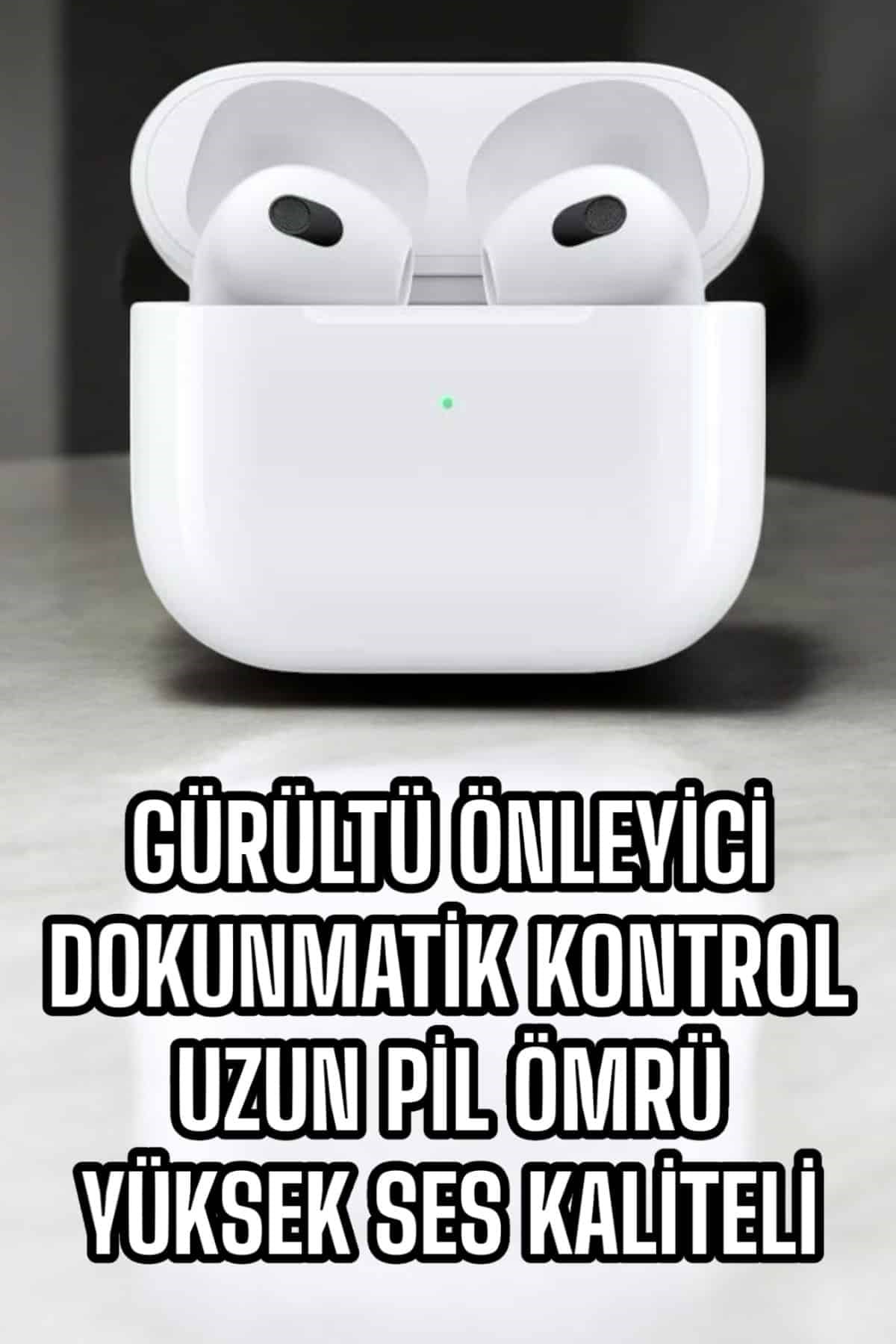Bluetooth Kulaklık 3.Nesil Kablosuz Uzun Pil Ömrü Dokunmatik Kontrol