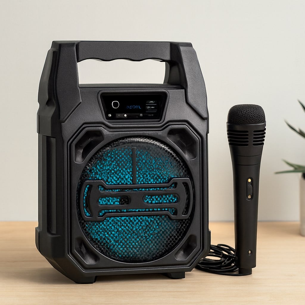 Bluetooth Mikrofonlu Kablosuz Hoparlör 6.5 USB Şarjlı