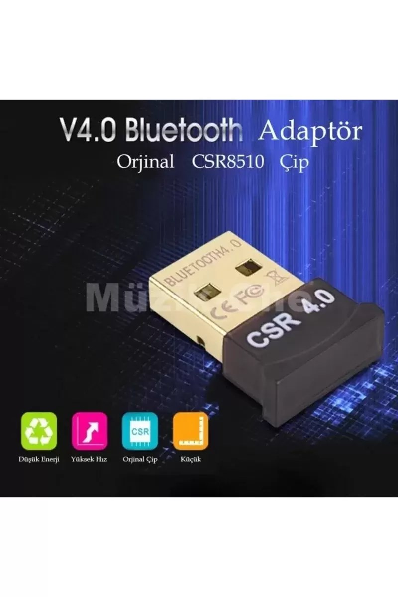 Bluetooth V4.0 Usb Dongle Adaptör 20m Mesafeli Csr 4.0 Tak Çalış