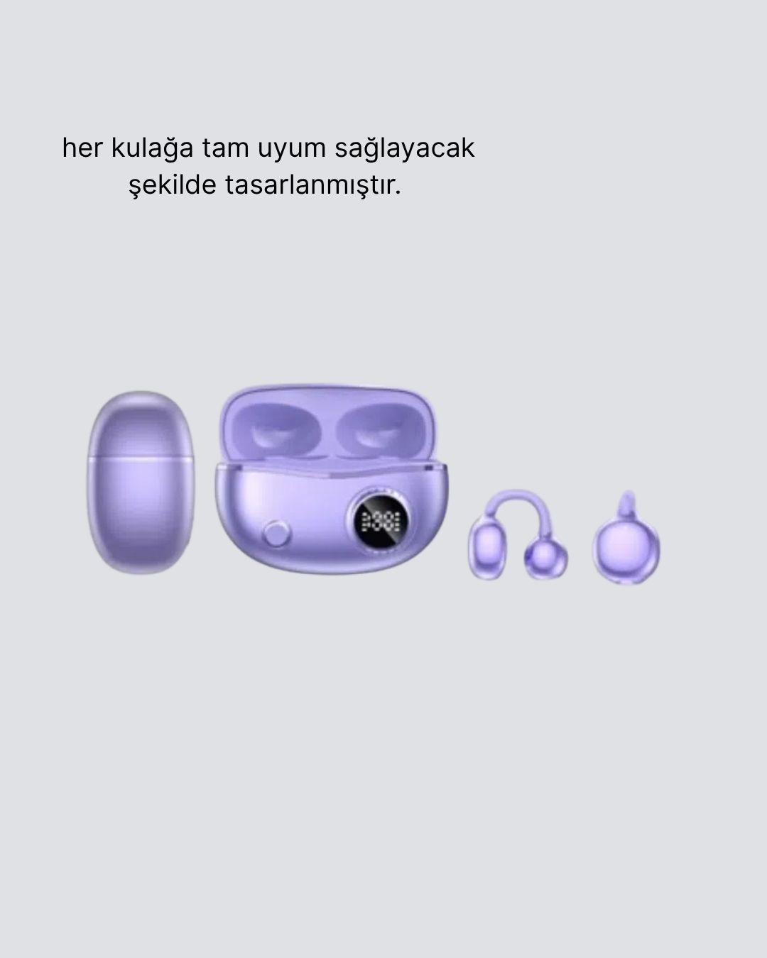 Bluetooth YXG10 Kulak Arkası Tasarım Cilt Dostu Silikon Hafif Yapı
