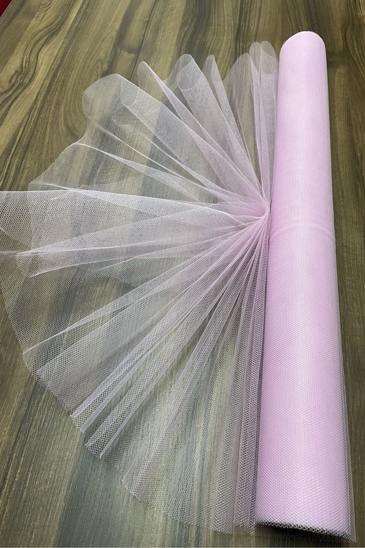Bohça Süsleme Tülü, Nişan Bohça Süsü, Kapı Süsü Tülü, Doğum Günü Tülü 100x300cm, Pudra Tül Süsleme