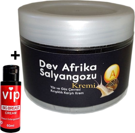 Bonie Giant Vıp:25 Dev Afrika Salyàngozu Yaşlànma Kàrşıtı Krem 100ML Yanında Vip Bayan Gòğüs Şékìllendirici Krém 60 ml