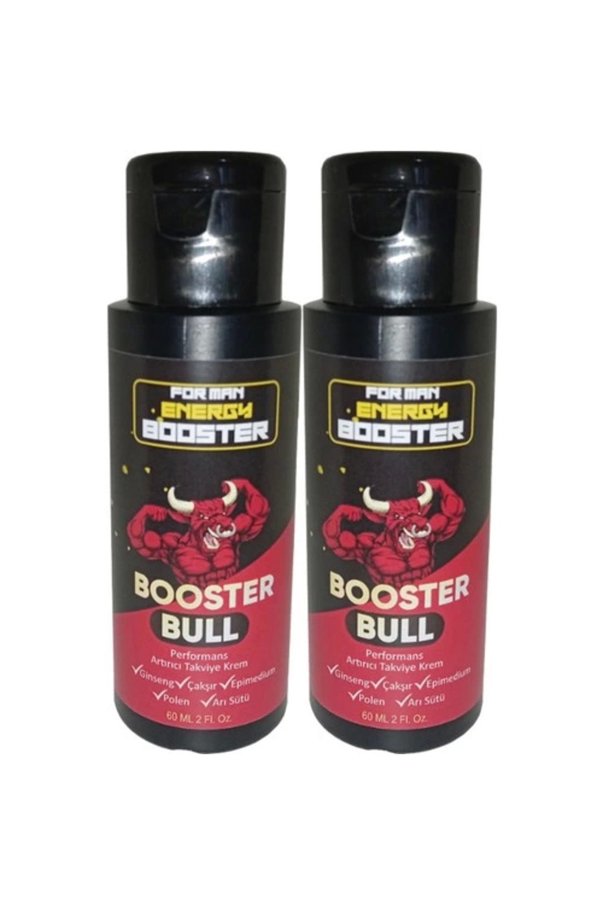 Booster Bull 2 Tane Erkeklere Özel Krem 60 ml - 2 Adet 60 ml